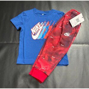 NWT Nike Space Dyed Jogger & Tee Set Boys Size 3T